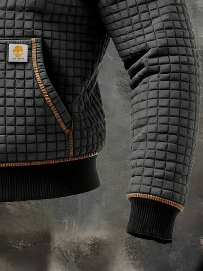 Moxley™ Valero Lyon | Luxe Graphite Quilted Jacket