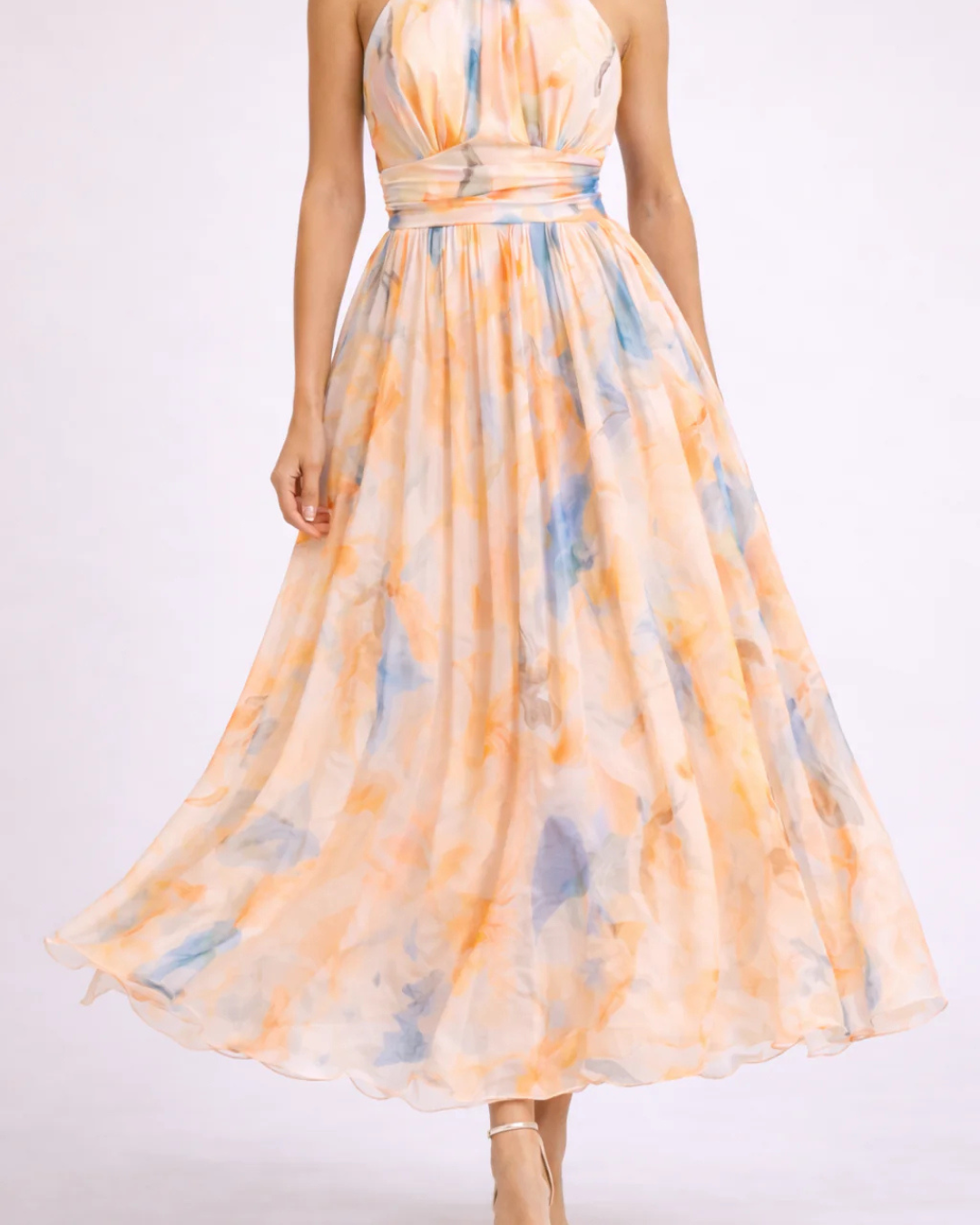 Moxley™ | Savenora Silk-Touch Dress Floral Muse