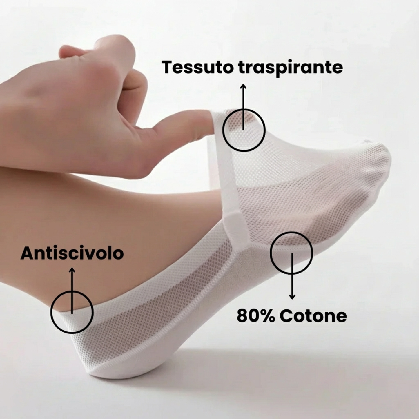 Moxley™- Vessa Invisible Socks
