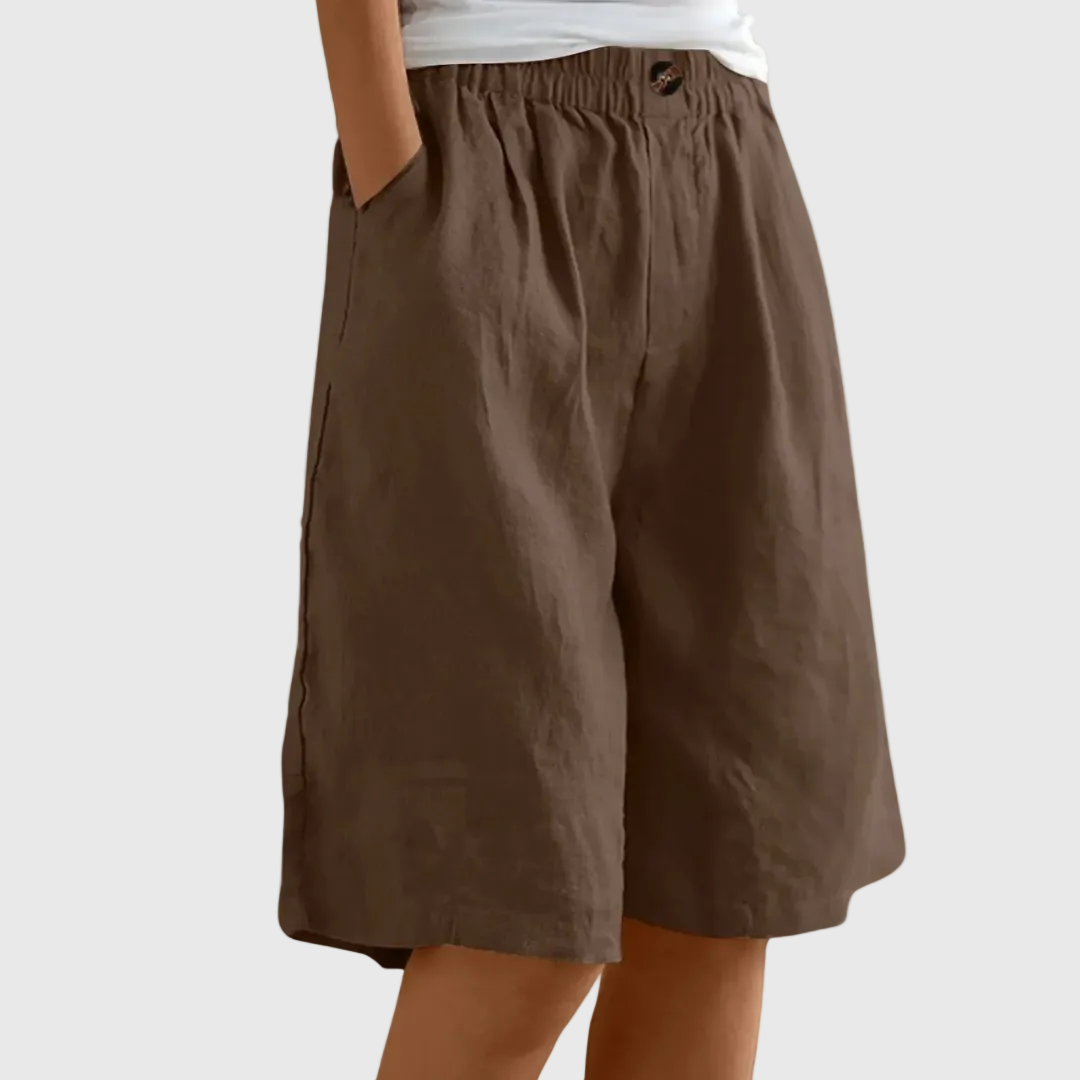 Moxley Ella™ | Summer Linen Loose Fit  Shorts
