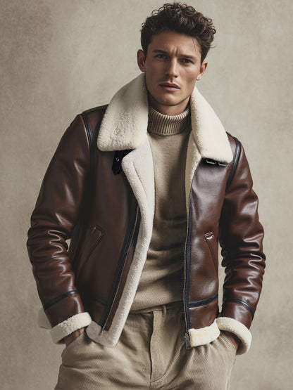 Moxley™ Valero Lyon | Luxe Warm Motorcycle Jacket for Autumn & Winter