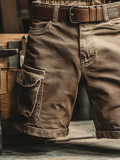 Moxley™ | Retro Vintage cargo shorts with multiple pockets