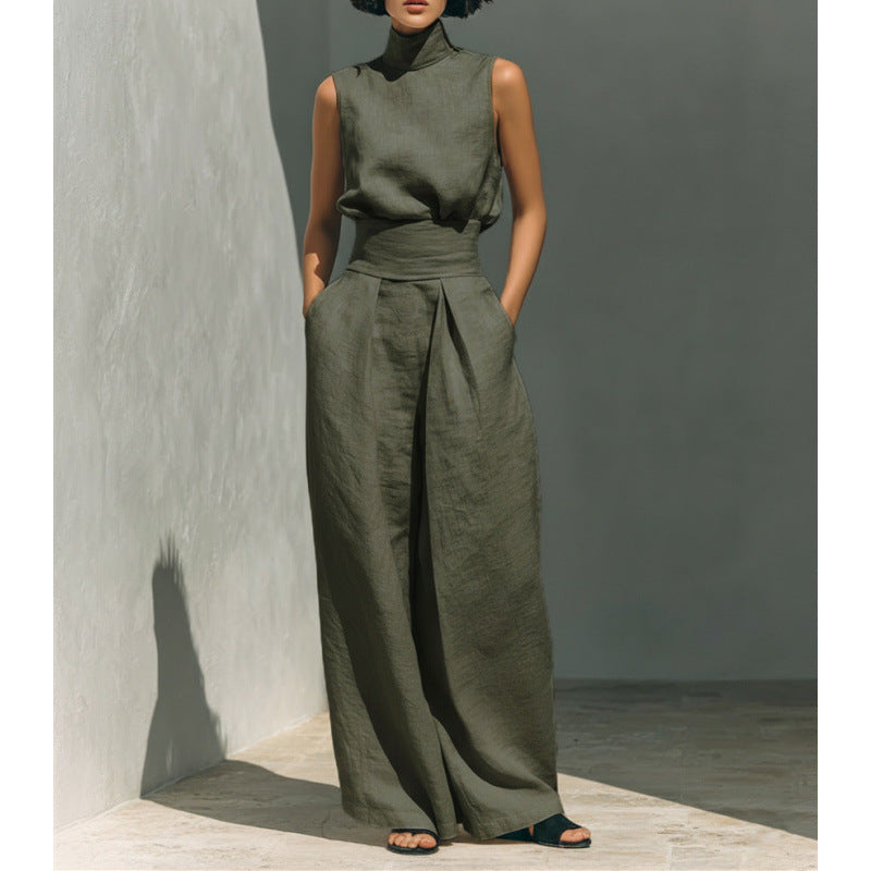 Moxley™ Class & Elegance | Mona Sleeveless Linen Set