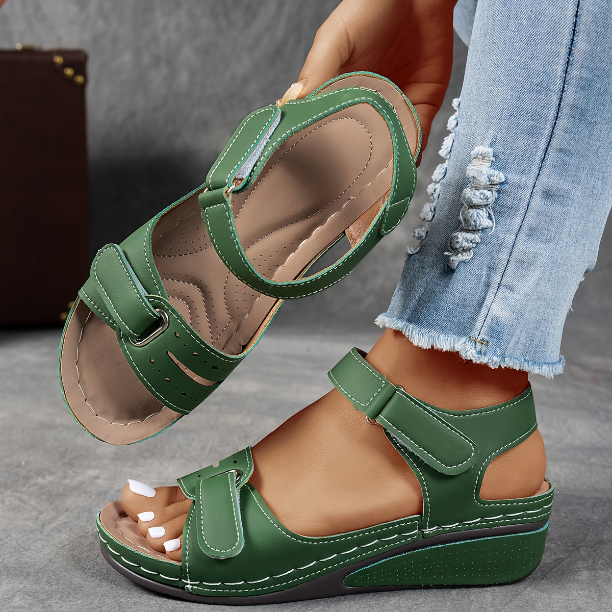 Moxley™ Janet  | Soft-Step Summer Wedge Sandals