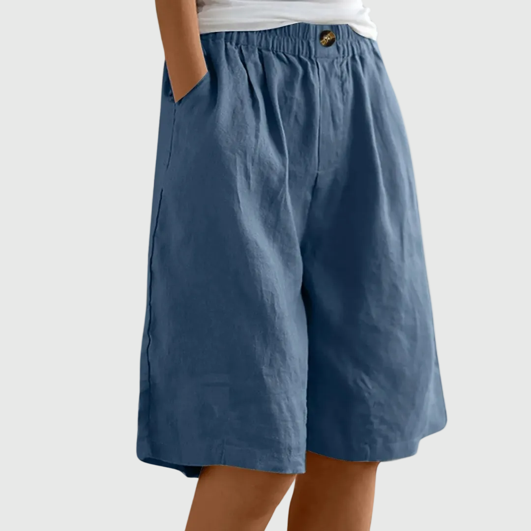 Moxley Ella™ | Summer Linen Loose Fit  Shorts