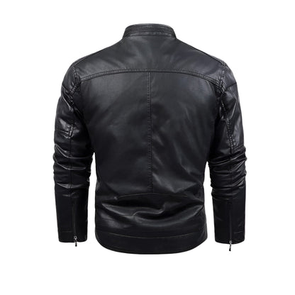 Moxley™ | Luxe Retro Leather Jacket with Premium Fleece Lining