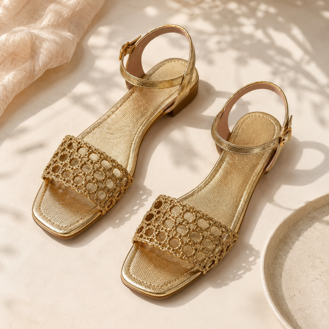 Aurora | Golden Sandals Summer Enchantment