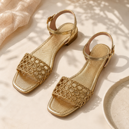 Aurora | Golden Sandals Summer Enchantment