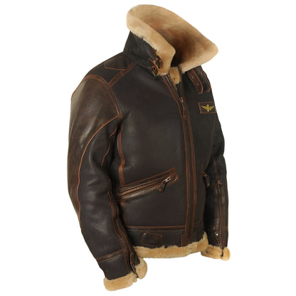Moxley™ Kevin | Leather Pilot Aviator Jacket