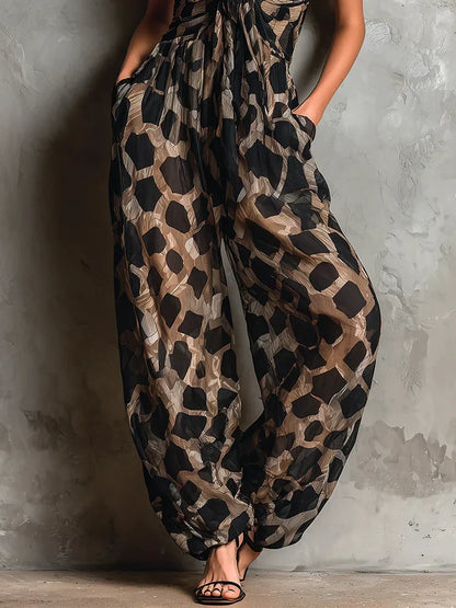 Moxley™ Beth | Constance Leopard Print Jumpsuit