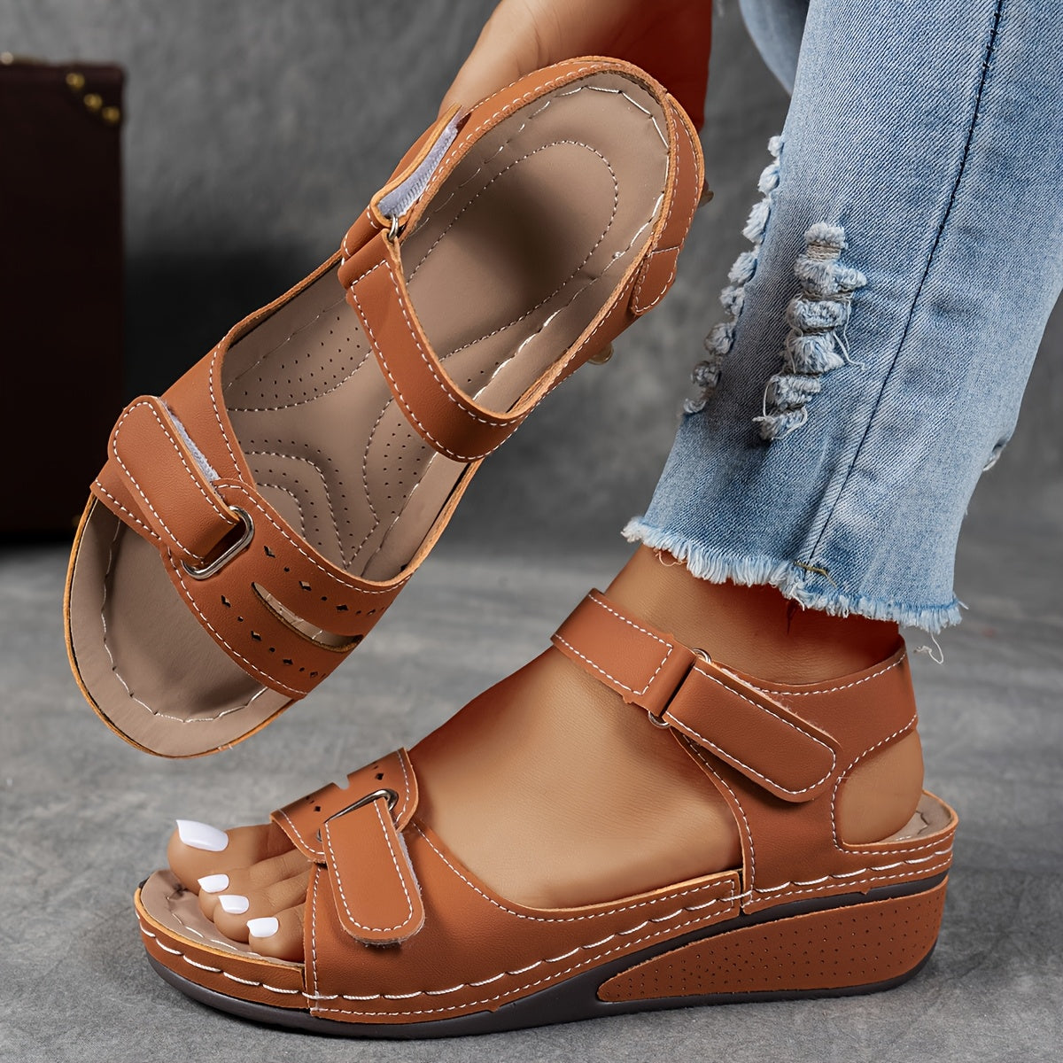 Moxley™ Janet  | Soft-Step Summer Wedge Sandals