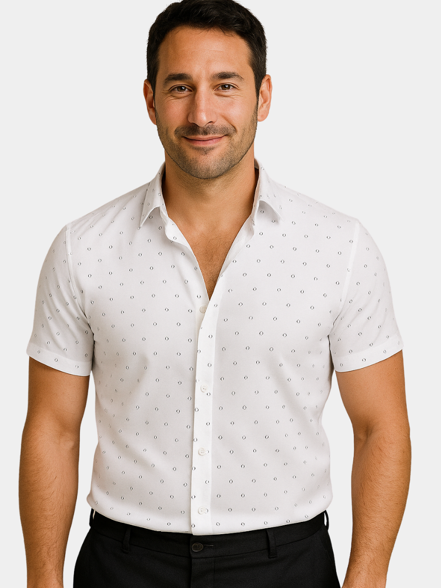 Moxley Simon™ | SUMMER SHIRT WITH SIGNATURE PRINT