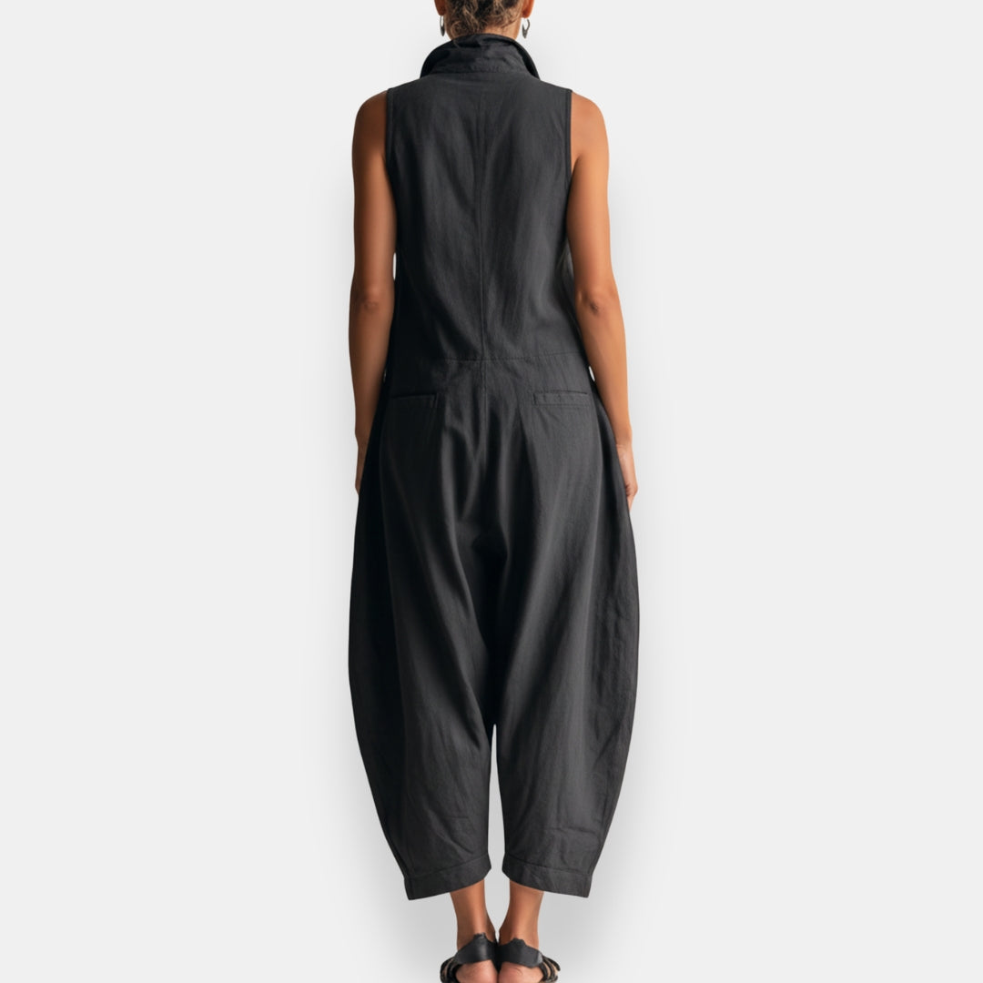 Moxley Helen™ | Sleeveless Linen Jumpsuit