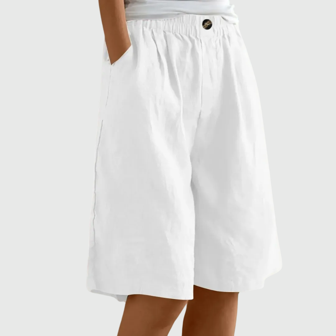 Moxley Ella™ | Summer Linen Loose Fit  Shorts