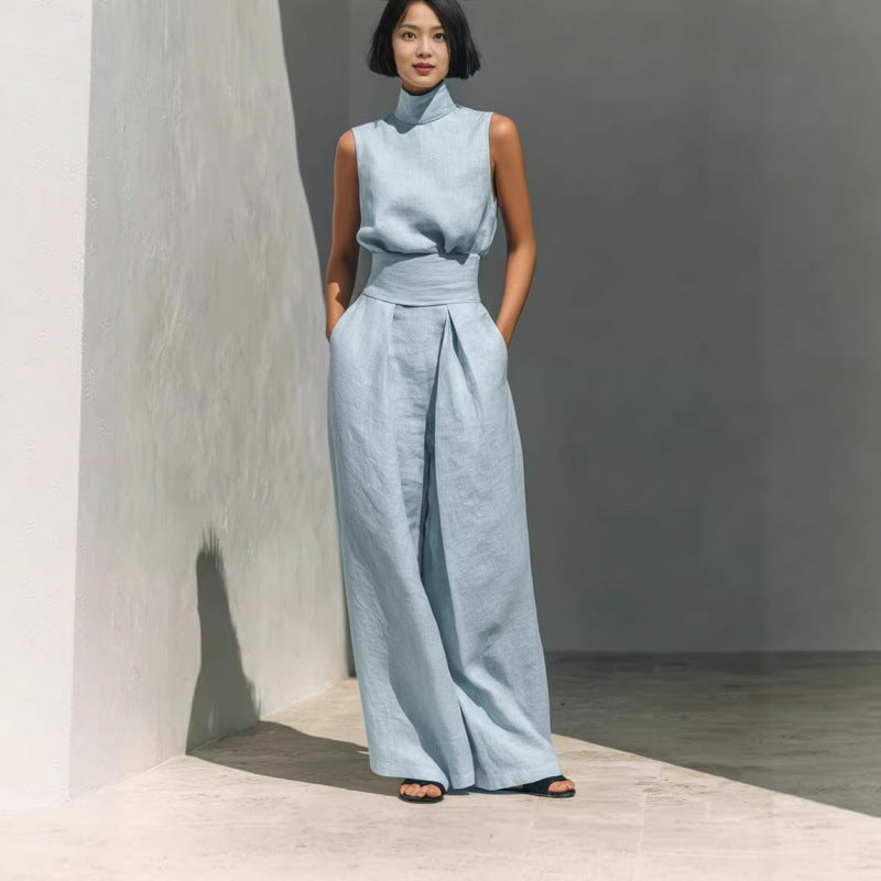 Moxley™ Class & Elegance | Mona Sleeveless Linen Set