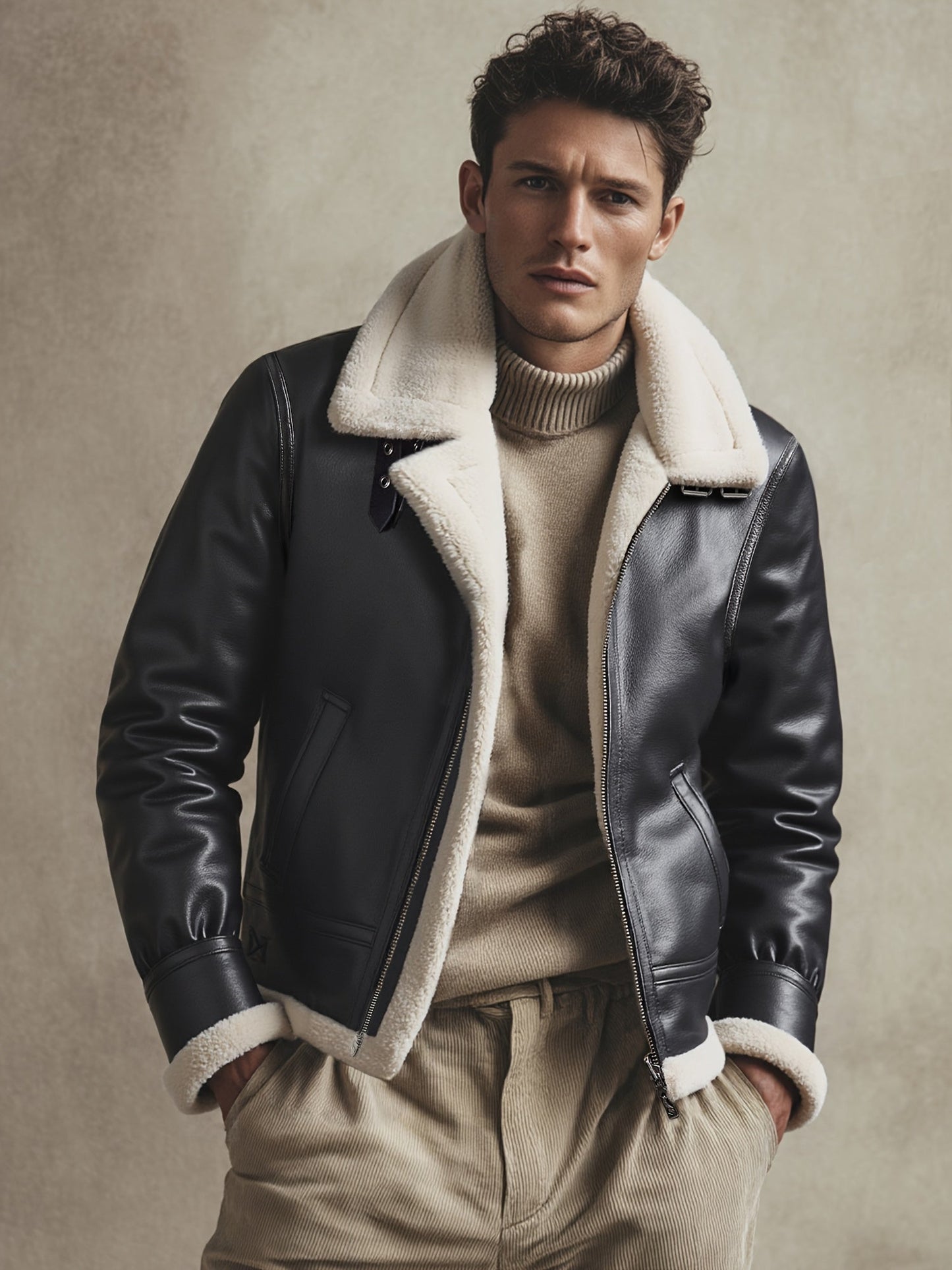 Moxley™ Valero Lyon | Luxe Warm Motorcycle Jacket for Autumn & Winter