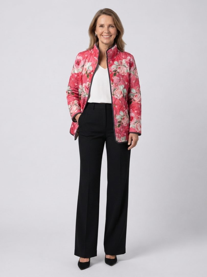 Moxley™ Luxe Padded Jacket in Powdered Roses Christine