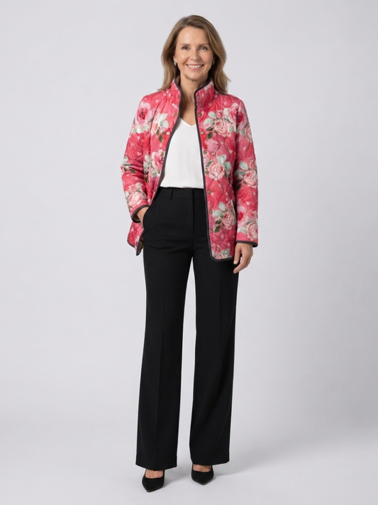 Moxley™ Luxe Padded Jacket in Powdered Roses Christine