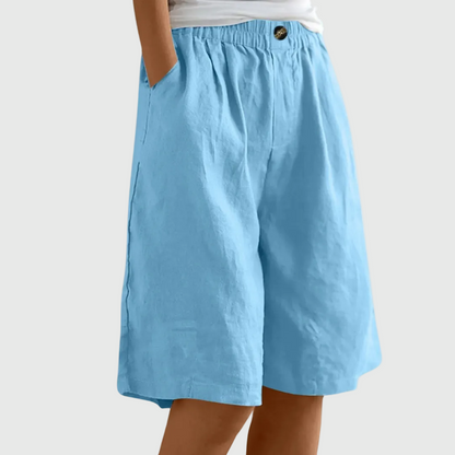 Moxley Ella™ | Summer Linen Loose Fit  Shorts