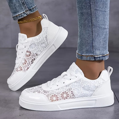Moxley™ Bella | Floral Lace Sneakers