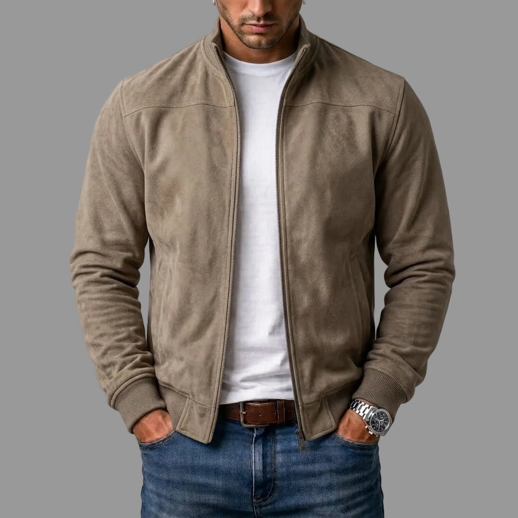 Moxley Johnstone™ | Suede Bomber Jacket