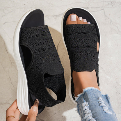 Moxley™ Clara | Classic Orthopaedic Open Toe Cloud Flats