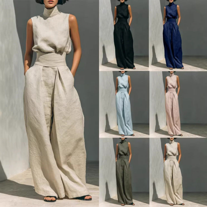 Moxley™ Class & Elegance | Mona Sleeveless Linen Set