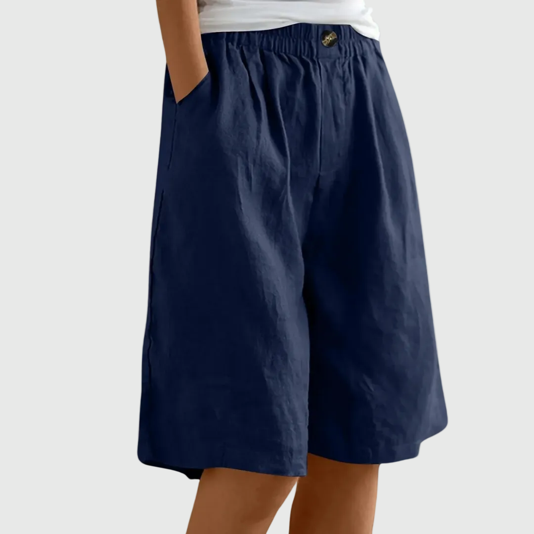 Moxley Ella™ | Summer Linen Loose Fit  Shorts