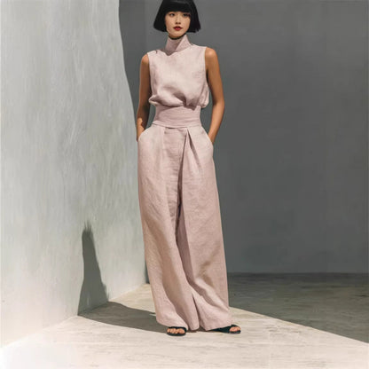 Moxley™ Class & Elegance | Mona Sleeveless Linen Set