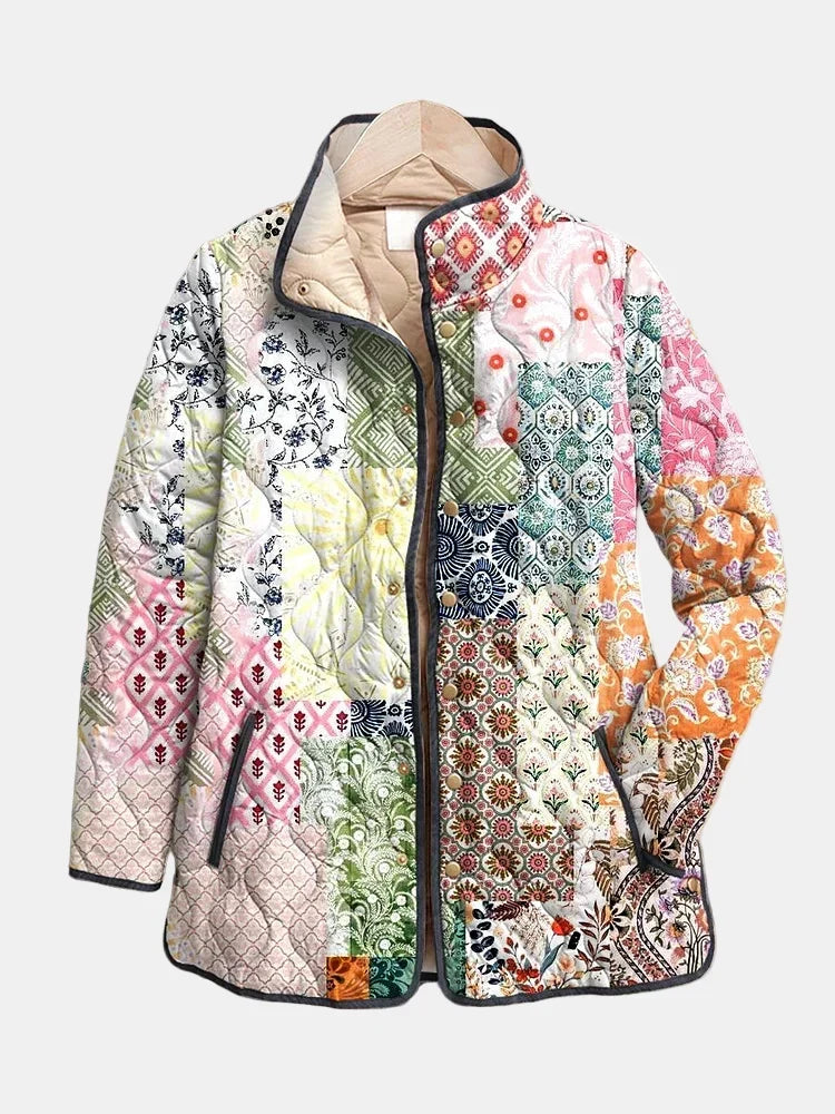 Moxley™ Luxe Quilted Patchwork Bohemian Jacket - Florence Collection