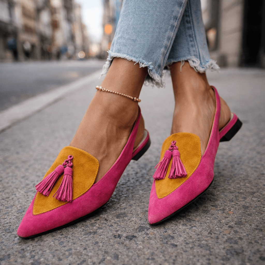 Moxley™ Gemma | Elegant Tassel Suede Loafers