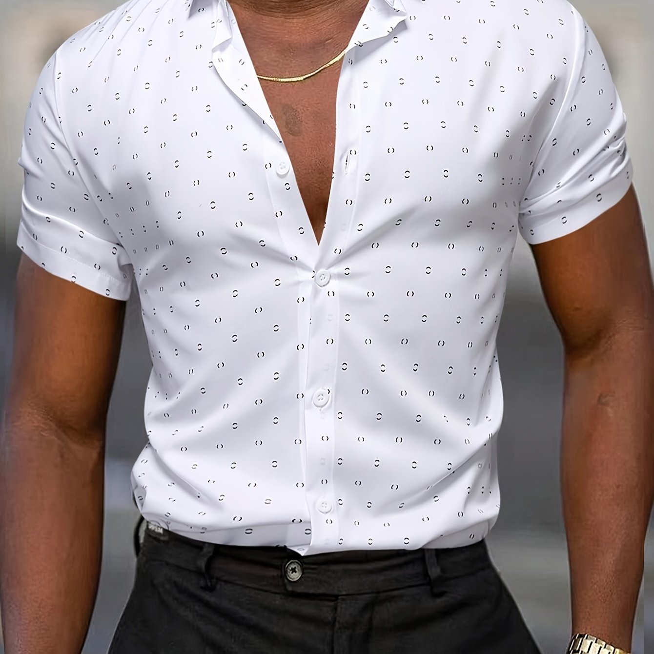 Moxley Simon™ | SUMMER SHIRT WITH SIGNATURE PRINT