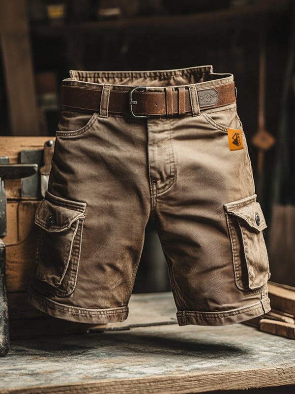 Moxley™ | Retro Vintage cargo shorts with multiple pockets