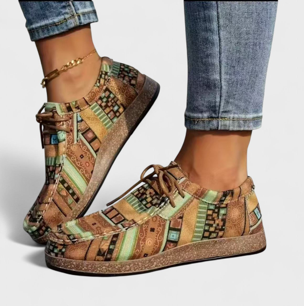 Moxley Sasha™ | Comfort Orthopaedic Boho Canvas Loafers