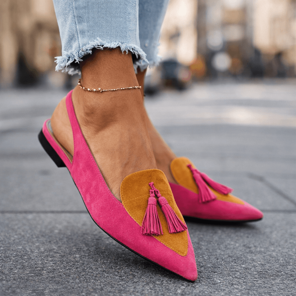 Moxley™ Gemma | Elegant Tassel Suede Loafers