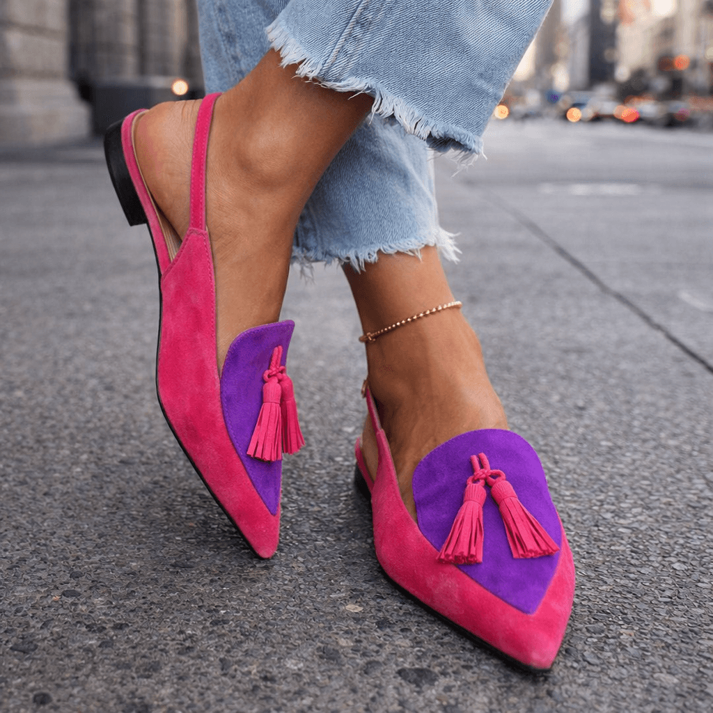 Moxley™ Gemma | Elegant Tassel Suede Loafers