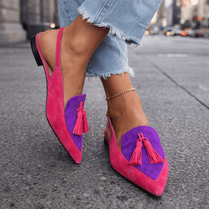Moxley™ Gemma | Elegant Tassel Suede Loafers