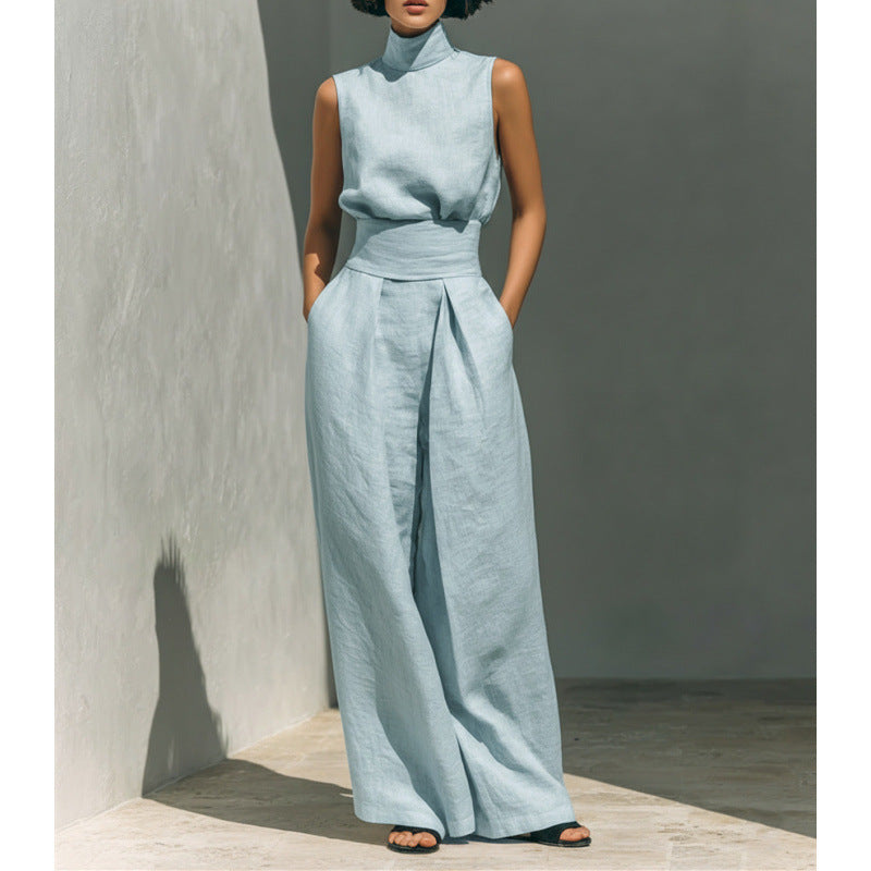 Moxley™ Class & Elegance | Mona Sleeveless Linen Set