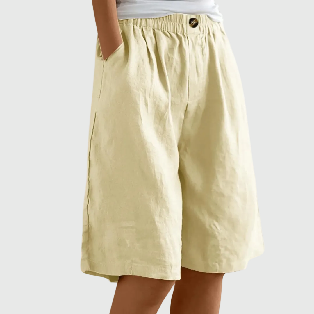 Moxley Ella™ | Summer Linen Loose Fit  Shorts