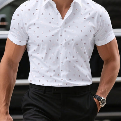 Moxley Simon™ | SUMMER SHIRT WITH SIGNATURE PRINT
