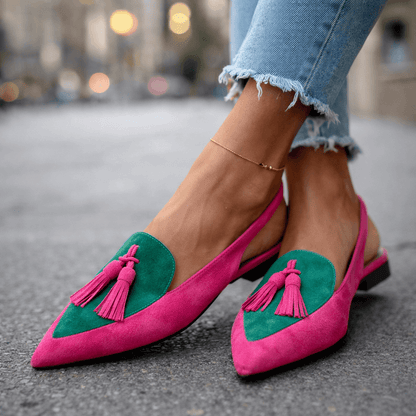 Moxley™ Gemma | Elegant Tassel Suede Loafers