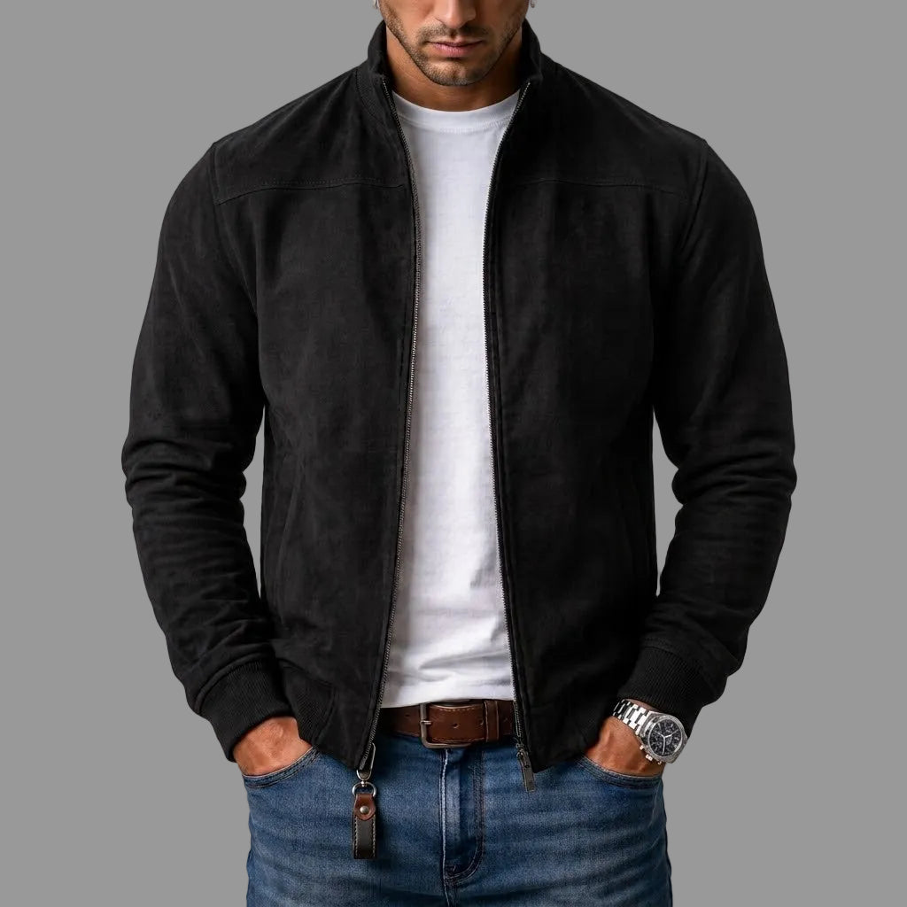 Moxley Johnstone™ | Suede Bomber Jacket