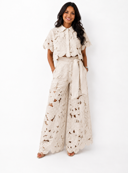 Moxley™ Roxy | Ladies Elegant Star Flower Two-Piece Set