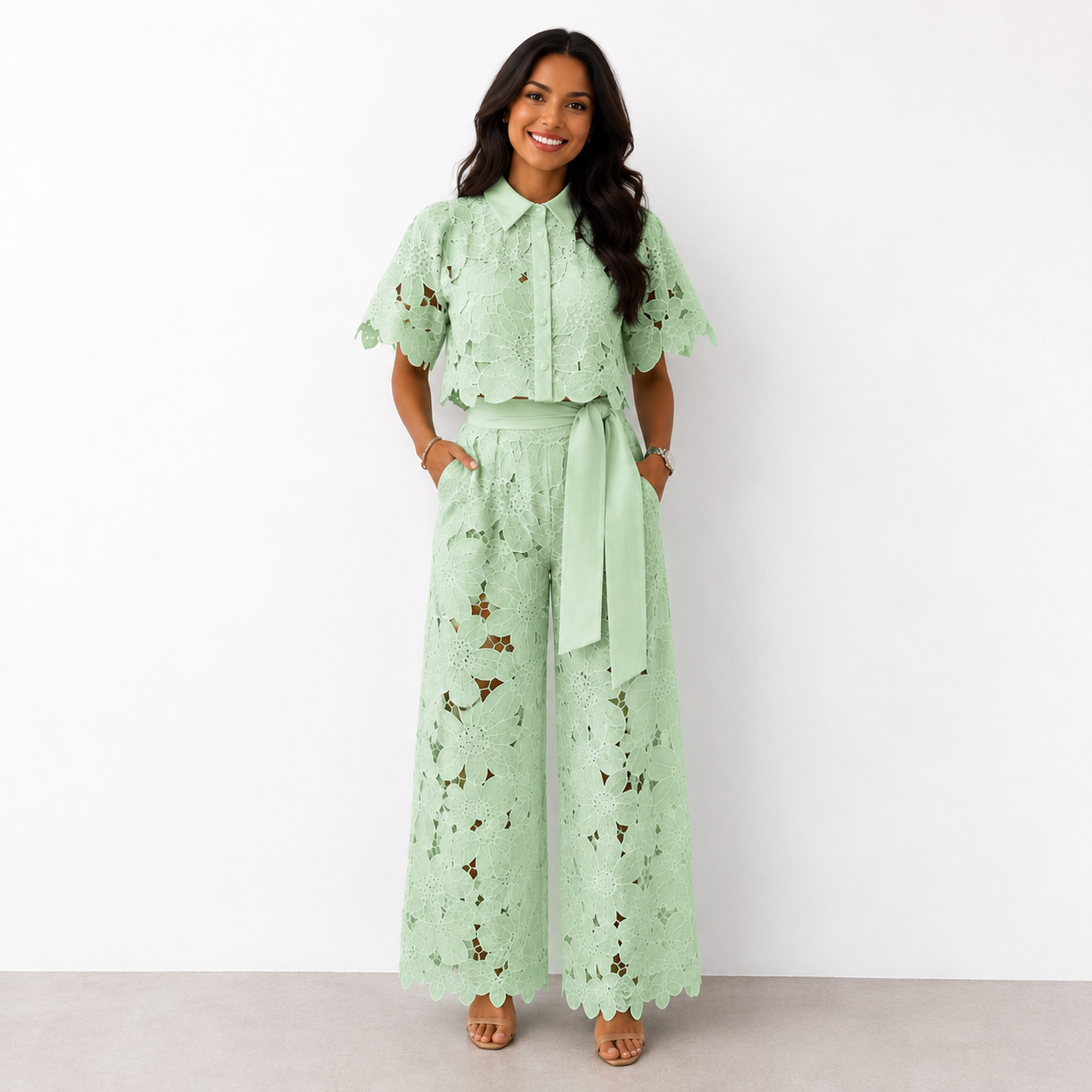 Moxley™ Roxy | Ladies Elegant Star Flower Two-Piece Set