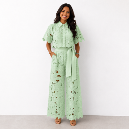 Moxley™ Roxy | Ladies Elegant Star Flower Two-Piece Set