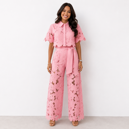Moxley™ Roxy | Ladies Elegant Star Flower Two-Piece Set