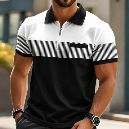 Moxley™ Mason | Elegant Zip Polo