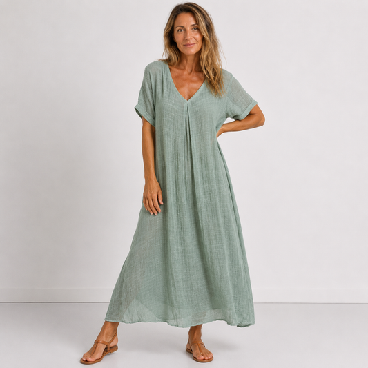 Moxley™ Violette - Soft Drape Summer Maxi Dress