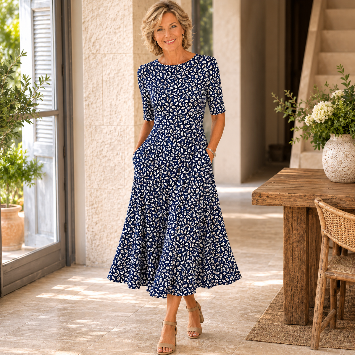 Moxley™ Debra | The Kensington Midi Flowing Silhouette