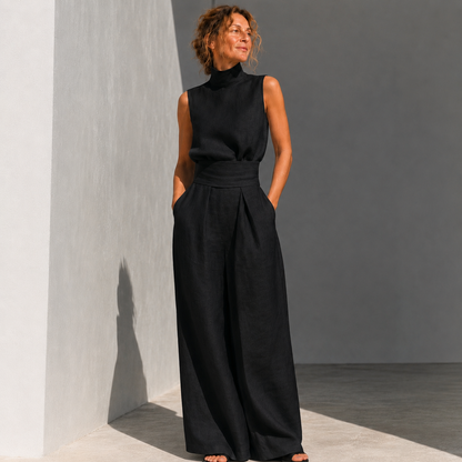 Moxley™ Class & Elegance | Mona Sleeveless Linen Set